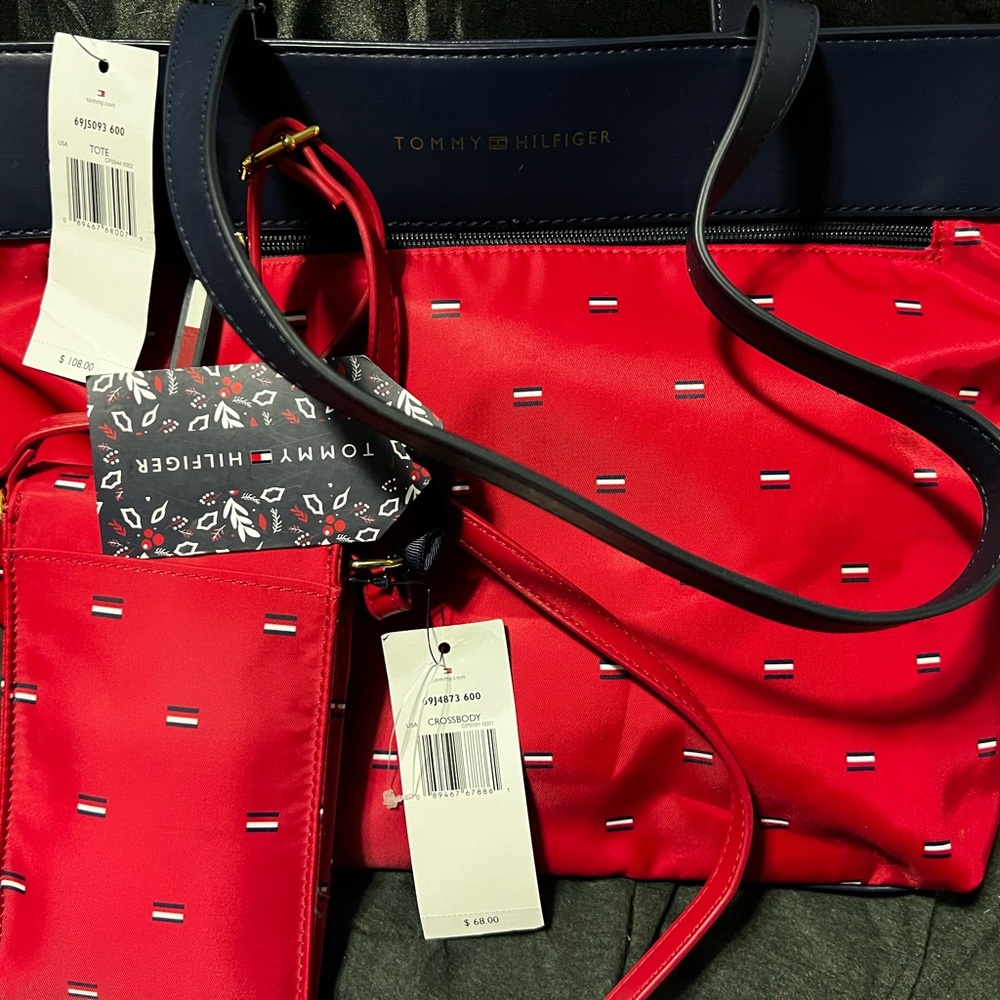 Two bags for the price of one one is a cell phone bag and one is a tote